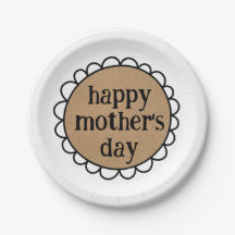Custom HAPPY MUTTER'S DAY Scalloping Edge