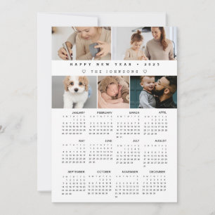 Custom Happy Neues Jahr 2025 Kalender FotoCollage