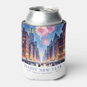 Custom Happy New Year New York City Fireworks Dosenkühler (Kanne Vorderseite)