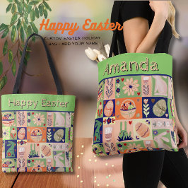 Custom Happy Oaster Collage Colorful Tasche