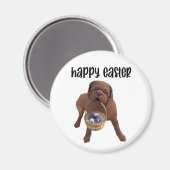 Custom Happy Oaster Dog Magnet (Vorderseite/Rückseite)