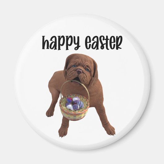 Custom Happy Oaster Dog Magnet (Vorne)