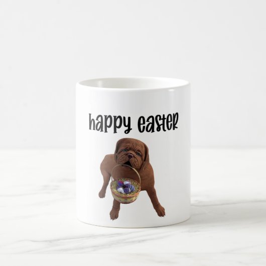 Custom Happy Oaster Dog Tasse (Mittel)