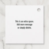 CUSTOM Happy Oaster Liebe - Pastel Happel Spring Geschenkanhänger (Rückseite)