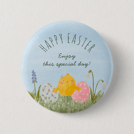 Custom Happy Oaster niedliche Wasserfarbe Button