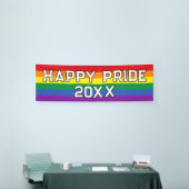 Custom Happy Pride LGBT Gay Pride Party Rainbow Banner (Messeveranstaltung)
