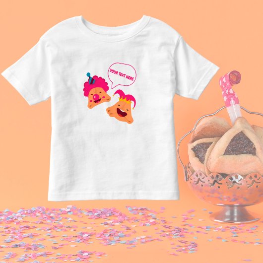 Custom Happy Purim Niedlich Hamantaschen Kleinkind T-shirt