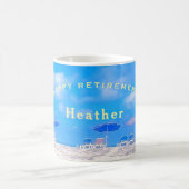 Custom Happy Retirement Geschenk Kaffeetasse (Mittel)