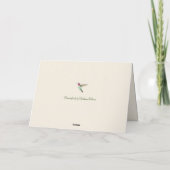 Custom Happy Retirement Hummingbirds Card Karte (Rückseite)