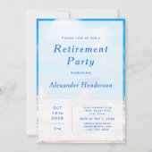 Custom Happy Retirement Party Einladung (Rückseite)