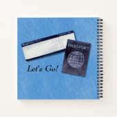 Custom Happy Retirement Travel Themed Guest Notizblock (Rückseite)