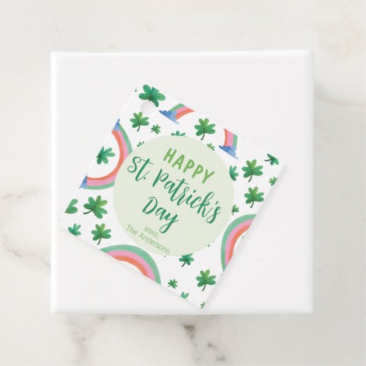 CUSTOM Happy St Patrick's Day Geschenkanhänger (Beispiel)