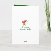 Custom Happy St. Patrick's Day Kleeblatt Niedlich Karte (Rückseite)