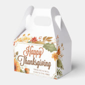 Custom Happy Thanksgiving Blätter Business Party Geschenkschachtel (Vorderseite)