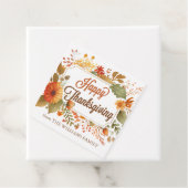 Custom Happy Thanksgiving Fall Blume Party Geschenkanhänger (Beispiel)