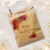Custom Happy Thanksgiving farbenfrohe Herbstlaube Geschenktütchen (Ausgeschnitten)