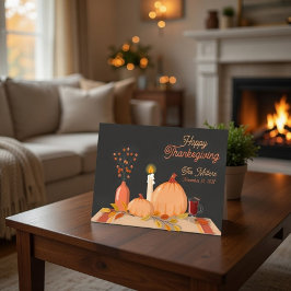 Custom Happy Thanksgiving Feiertagspostkarte