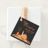 Custom Happy Thanksgiving Geschenkanhänger (Beispiel)
