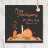 Custom Happy Thanksgiving Geschenkanhänger (Rückseite)