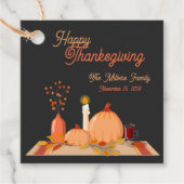 Custom Happy Thanksgiving Geschenkanhänger (Vorderseite)