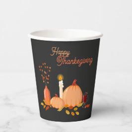 Custom Happy Thanksgiving Pappbecher