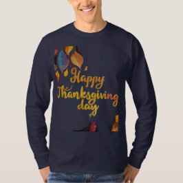 Custom Happy Thanksgiving T - Shirt
