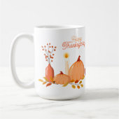 Custom Happy Thanksgiving Tasse mit Pumpkins (Links)