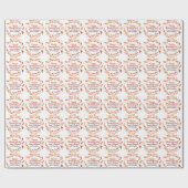 Custom Happy Thanksgiving Wreath of Blätter Geschenkpapier (Flach)