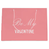 Custom Happy valentine's day individuelle Name Gro Große Geschenktüte (Vorderseite)