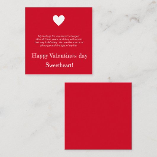 Custom Happy Valentine's Day to my boyfriend card Mitteilungskarte (Vorne/Hinten)