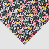 Custom Happy Valentines I Liebe You Heart Pattern Seidenpapier (Ausschnitt)