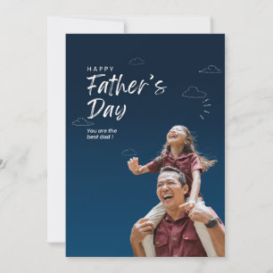 Custom Happy Vatertag Card für Vater Einladung