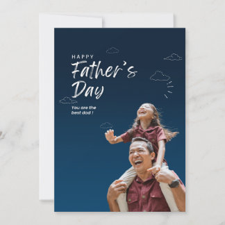 Custom Happy Vatertag Card für Vater Einladung
