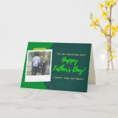 Custom Happy Vatertag Foto-Karte Karte (Gelbe Blume)