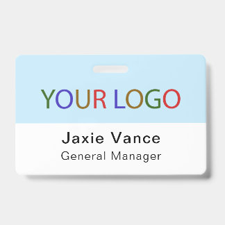 Custom Hard Plastic Name Badge with Metal Clip Ausweis