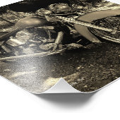 Custom Harley Fotodruck (Ecke)