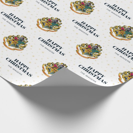 Custom Harry Potter | Hogwarts Crest - Weihnachten Geschenkpapier (Ecke)