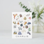 Custom | HARRY POTTER™ Icons Postkarte (Stehend Vorderseite)