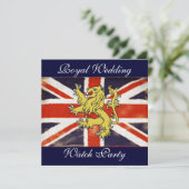 Custom Harry und Meghan Elegant Watch Party Einlad Einladung (Stehend Vorderseite)