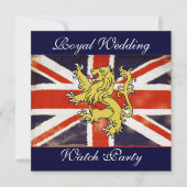 Custom Harry und Meghan Elegant Watch Party Einlad Einladung (Vorderseite)