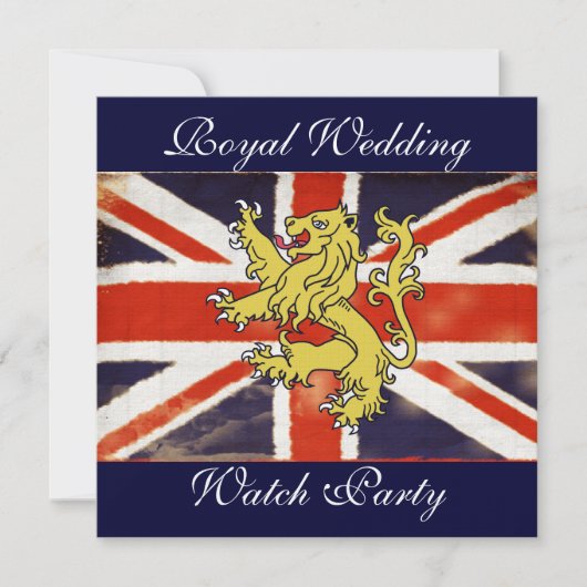 Custom Harry und Meghan Elegant Watch Party Einlad Einladung (Vorderseite)