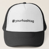 Custom Hashtag Personalisiert Baseball Truckerkappe (Vorderseite)