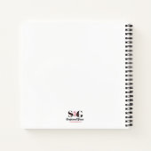 Custom hat er alles schöne Schrift gemacht Notizblock (Rückseite)