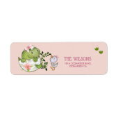 Custom Hatching Dino & Duckling Return Address (Vorne)
