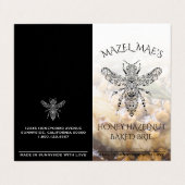 Custom hausgemachte Honey Hazelnut Baked Brie Reze Visitenkarten (Außenseite Aufgefaltet)