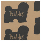 Custom Havanese Dog Fabric Stoff (Nahaufnahme)