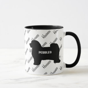 CUSTOM Havanese Hund Silhouette Tasse