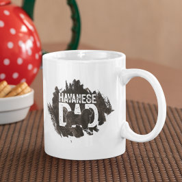 Custom Havanese Vater Vatertag Hund Lover Kaffeetasse