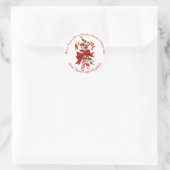 Custom Have Yourself A Merry Little Christmas Runder Aufkleber (Tasche)