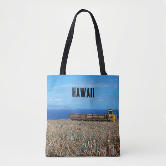 Custom Hawaii Ananas Farm Ocean View Tasche (Vorderseite)